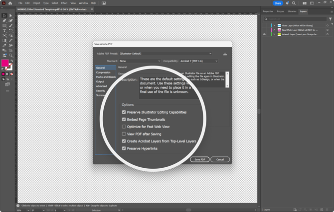 Illustrator-Bearbeitungsfunktionen beibehalten